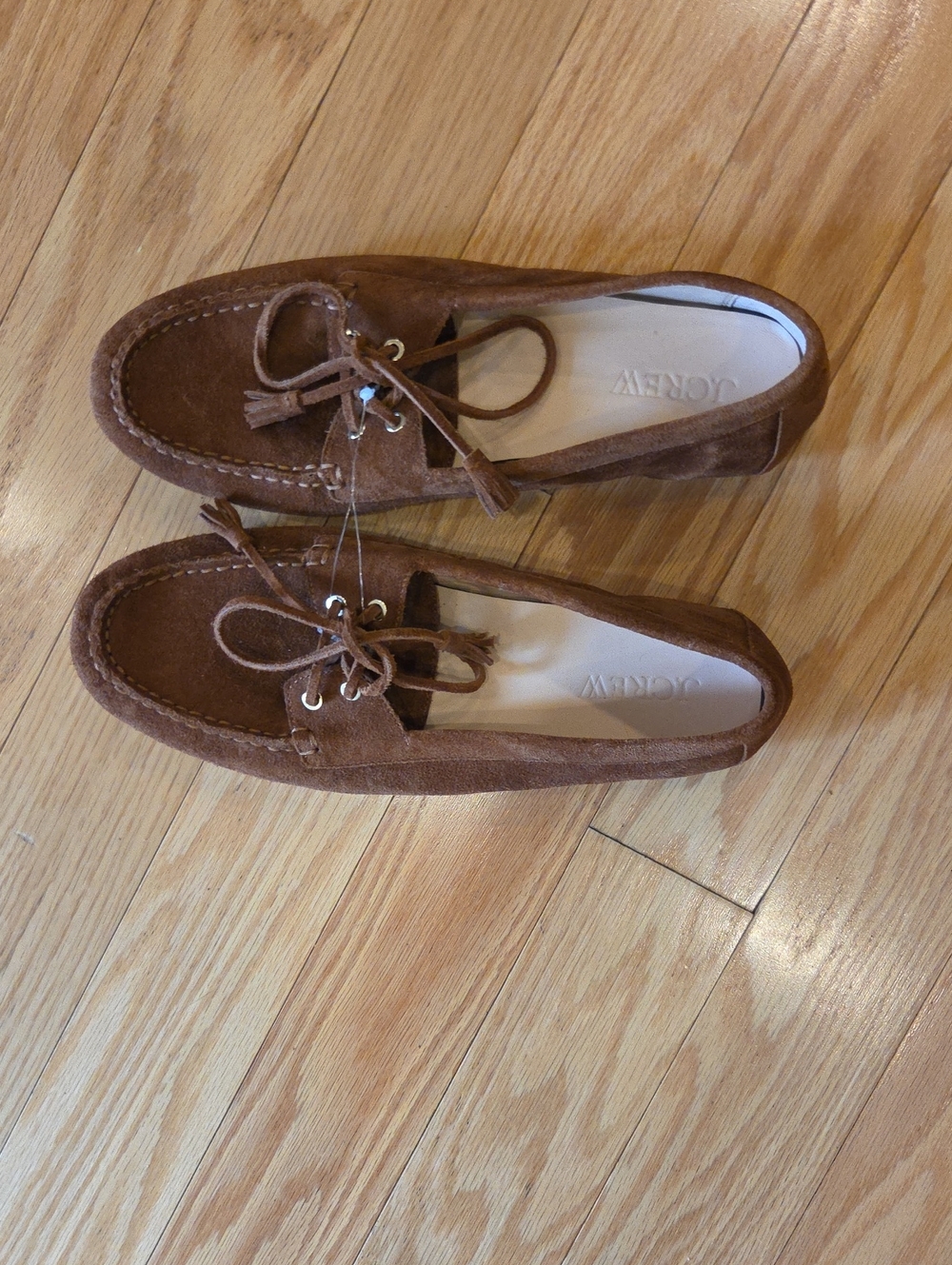 J. Crew Suede Driving Loafers In English Saddle - Picture 5 of 15